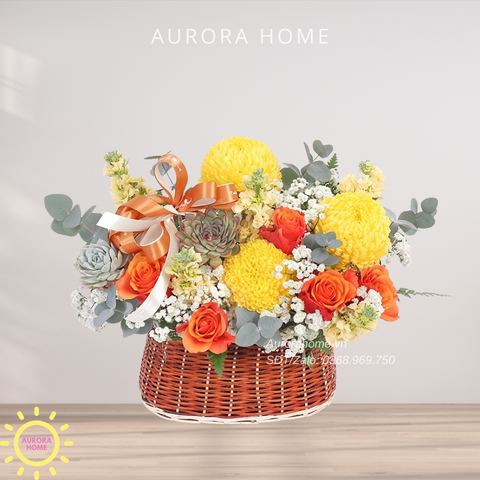 Giỏ hoa tươi chúc mừng Sắc Xuân 10