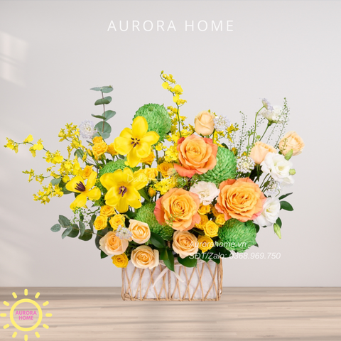 Giỏ hoa tươi chúc mừng Sắc Xuân 13