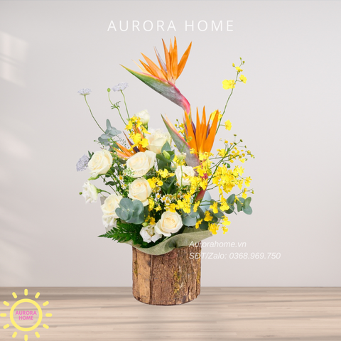 Giỏ hoa tươi chúc mừng Sắc Xuân 14