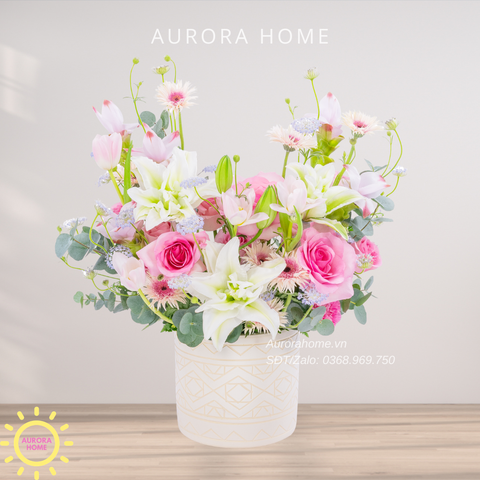 Giỏ hoa tươi chúc mừng Sắc Xuân 08