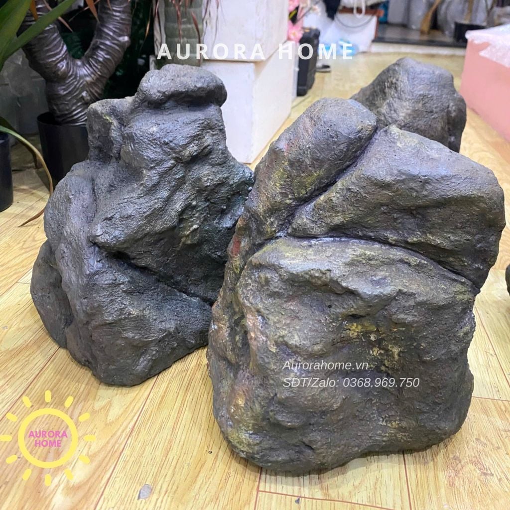 Tiểu cảnh mô hình đá giả decor thiết kế