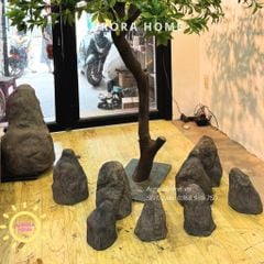 Tiểu cảnh mô hình đá giả decor thiết kế