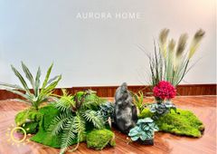 Tiểu cảnh khóm cây giả trang trí (Set 02)