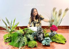 Tiểu cảnh khóm cây giả trang trí (Set 02)