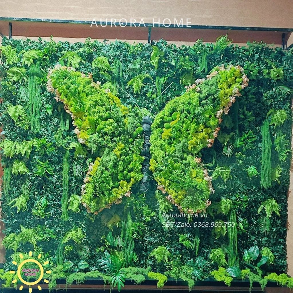 Tường cây giả thiết kế độc đáo theo yêu cầu (Mẫu 15)