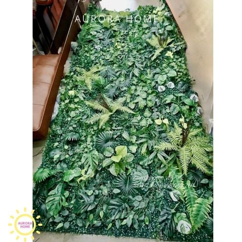 Tường cây giả xanh xinh xắn có thể giao xa tự lắp (Mẫu 15)