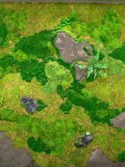 Tường rêu bảo tồn trang trí phòng khách (Mẫu 1)