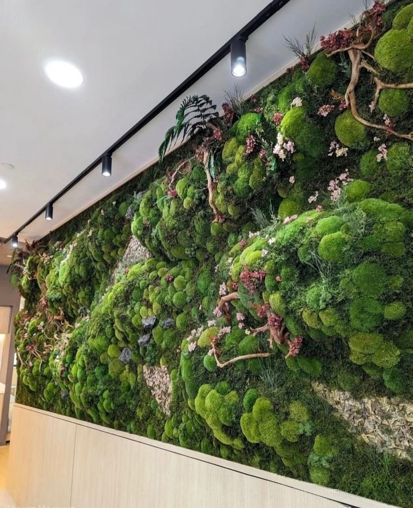 Tường rêu bảo tồn thiên nhiên thiết kế cao cấp (Mẫu 3)