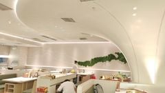 Tường rêu bảo tồn trang trí quán ăn, nhà hàng (Mẫu 2)