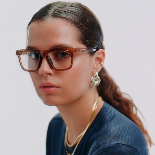 Mắt kính Anvma V1 màu Brown Glossy Vista