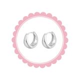  Bông tai TB0417 Khoen Bạc Trơn – Nhỏ Gọn, Dễ Phối, Đeo Hằng Ngày 