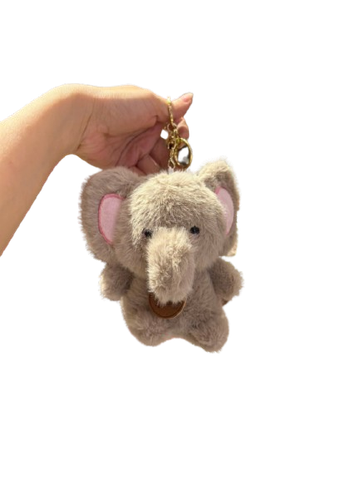  Móc Khóa Voi Nhồi Bông Tinh Nghịch MK005 – Siêu Dễ Thương, Mềm Mại, Treo Balo Là Mê Luôn! ✨ 