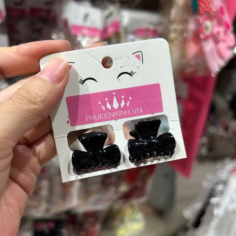  Kẹp tóc KTT0062 Nơ Đen Mini Siêu Xinh – Nhỏ Gọn 