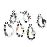  Dây đeo DTC01 điện thoại charm cao cấp  Mix hạt trắng đen siêu xinh 