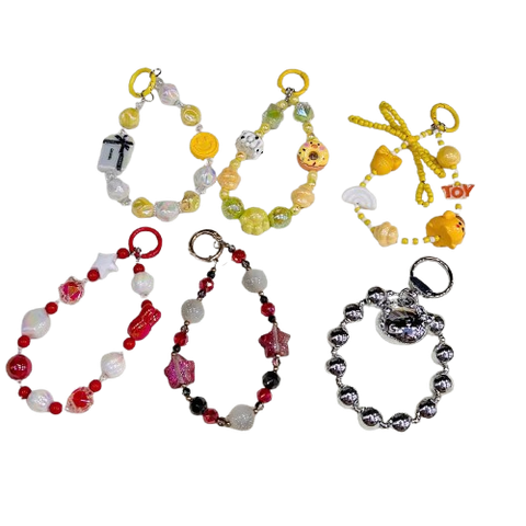  Dây đeo DTC02 điện thoại  charm cao cấp Mix màu trendy, siêu nổi bật 