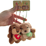  Móc Khoá MK006 Thú Nhồi Bông Đôi – Siêu Cưng, Mềm & Dễ Phối 