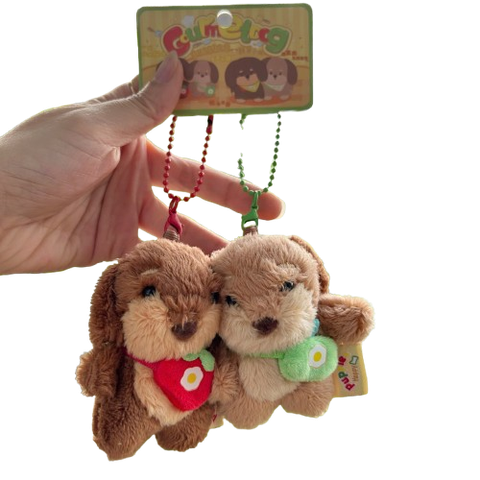  Móc Khoá MK006 Thú Nhồi Bông Đôi – Siêu Cưng, Mềm & Dễ Phối 