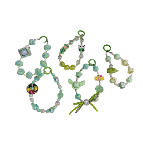  Dây đeo DTC03 điện thoại  charm cao cấp Mix xanh mint tươi trẻ, xinh chuẩn Hàn 