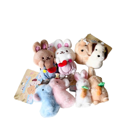  Móc khoá MK007 Thú Nhồi Bông Mini Đôi – Siêu Mềm, Cute & Dễ Phối 