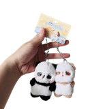  Móc khoá MK009 Panda Nhồi Bông Đôi – Cute, Mềm & Dễ Phối 