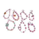  Dây đeo DTC04 điện thoại charm   cao cấp Mix hồng pastel siêu cute & nữ tính 