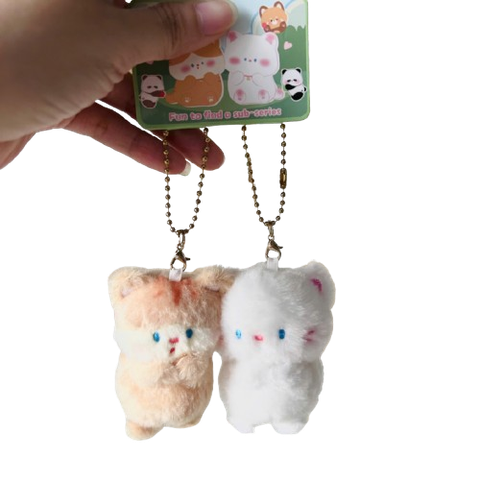  Móc khoá đôi MK0010 thú bông thỏ mini siêu xinh 