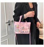  Túi xách XTT06 Tote mini họa tiết trẻ trung, 2in1 siêu tiện 