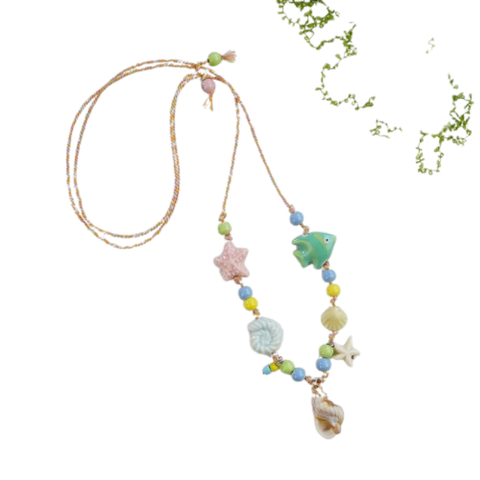  Dây Chuyền Ốc Hoa DVC0019 – Handmade Pastel 