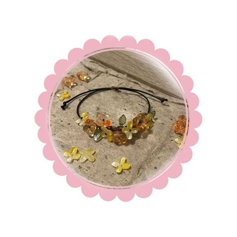  Vòng đeo tay LCT202 – dây hoa cổ điển xinh xắn, phong cách dễ thương 