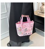  Túi xách XTT06 Tote mini họa tiết trẻ trung, 2in1 siêu tiện 