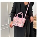  Túi xách XTT06 Tote mini họa tiết trẻ trung, 2in1 siêu tiện 