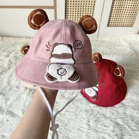 Nón NCC0319 cho bé tai gấu Bea   size 30-49cm – Dễ thương, che nắng tốt, bé đội không nóng 