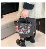  Túi xách XTT06 Tote mini họa tiết trẻ trung, 2in1 siêu tiện 