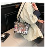  Túi xách XTT06 Tote mini họa tiết trẻ trung, 2in1 siêu tiện 