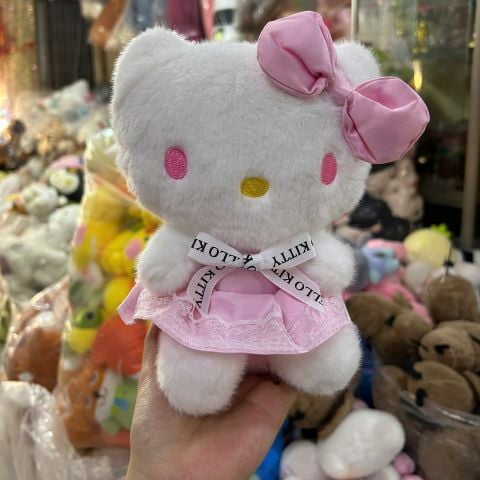  Thú bông Hello Kitty váy hồng CGC06 Dễ thương, mềm mịn, tặng bé cực xinh 
