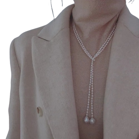  Vòng Đeo Cổ DVC009 – ngọc trai hở, tạo kiểu theo ý 