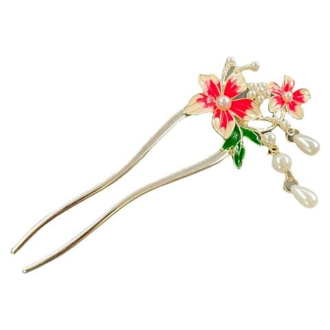  Trâm cài tóc KTT0033 – Điểm nhấn hoa ngọc trai thanh lịch, tôn nét dịu dàng 