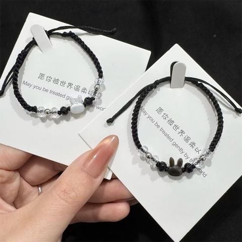  Vòng đeo tay LCT201 – dây Thỏ Trắng xinh xắn, phong cách dễ thương 