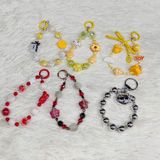  Dây đeo DTC02 điện thoại  charm cao cấp Mix màu trendy, siêu nổi bật 