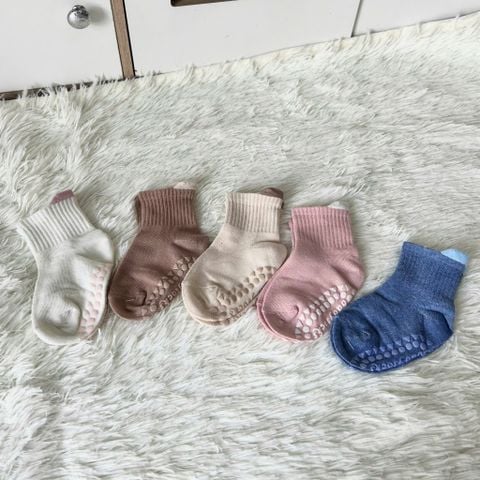  Vớ VOV007 cho bé  4-6 tuổi chống trượt, mềm thoáng, tông pastel siêu xinh 