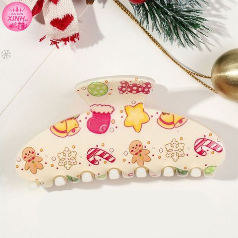  KẸP TÓC TK0318 – HỌA TIẾT NOEL NGỌT NGÀO, ĐÁNG YÊU 