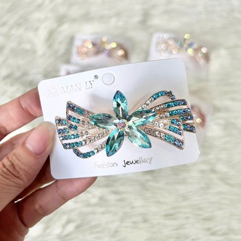  Kẹp Tóc KTT0066 Nơ Đá Pha Lê  – Rực Rỡ Sắc Màu 