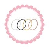  Bông tai TB0451 hoop tròn – Đơn giản, dễ phối, siêu tôn mặt 