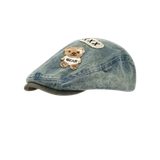  ✨ Nón NCC0333 Beret Denim Gấu Thêu 