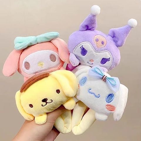  Kẹp Tóc KTT0061  Plush Sanrio – Melody / Cinnamoroll / Kuromi Siêu Cute 