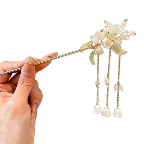  Trâm cài tóc KTT0037 Hoa Ngọc Cổ Phong – Thanh Lịch & Tinh Tế Chuẩn Á Đông 