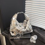  Túi xách XTT010 Sequins Trắng – Lấp Lánh, Cực Trend Đi Chơi & Party 