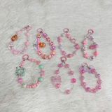  Dây đeo DTC04 điện thoại charm   cao cấp Mix hồng pastel siêu cute & nữ tính 