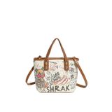  Túi xách XTT06 Tote mini họa tiết trẻ trung, 2in1 siêu tiện 