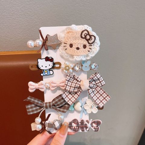  Bộ kẹp tóc KTT0041 cute phong cách Hello Kitty 